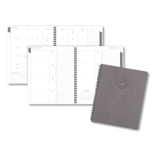 AT-A-GLANCE Elevation Linen Weekly/monthly Planner 8.75 X 7 Charcoal Cover 12-month (jan To Dec): 2023 - School Supplies - AT-A-GLANCE®