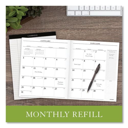 AT-A-GLANCE Executive Monthly Padfolio Refill 11 X 9 White Sheets 13-month (jan To Jan): 2023 To 2024 - School Supplies - AT-A-GLANCE®