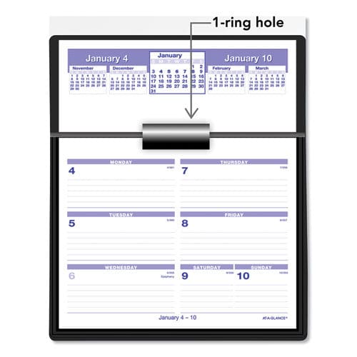 AT-A-GLANCE Flip-a-week Desk Calendar And Base 7 X 5.5 White Sheets 2023 - Office - AT-A-GLANCE®