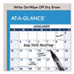 AT-A-GLANCE Horizontal Reversible/erasable Wall Planner 48 X 32 White/blue Sheets 12-month (jan To Dec): 2023 - School Supplies -