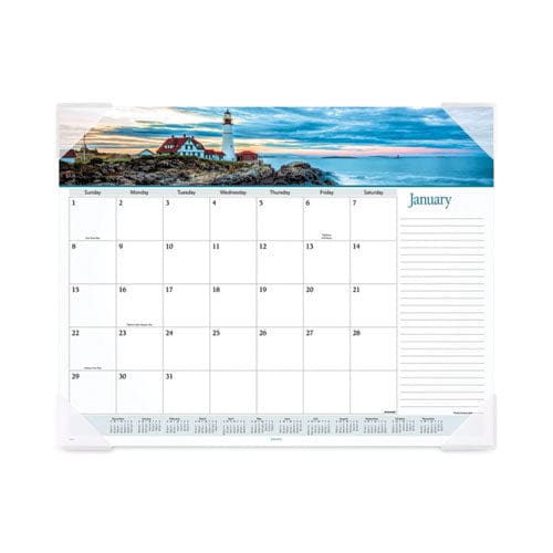 AT-A-GLANCE Landscape Panoramic Desk Pad Landscapes Photography 22 X 17 White Sheets Clear Corners 12-month (jan-dec): 2023 - School