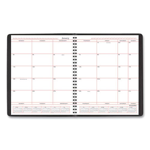 AT-A-GLANCE Monthly Planner In Business Week Format 10 X 8 Black Cover 12-month (jan To Dec): 2023 - School Supplies - AT-A-GLANCE®