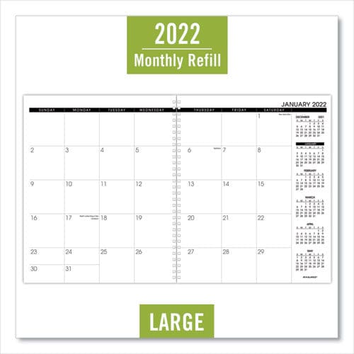 AT-A-GLANCE Monthly Planner Refill 11 X 9 White Sheets 12-month (jan To Dec): 2023 - School Supplies - AT-A-GLANCE®