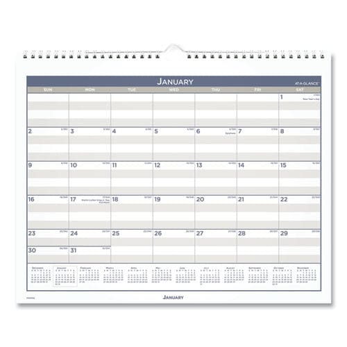 AT-A-GLANCE Multi Schedule Wall Calendar 15 X 12 White/gray Sheets 12-month (jan To Dec): 2023 - School Supplies - AT-A-GLANCE®