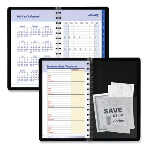 AT-A-GLANCE Quicknotes Daily/monthly Appointment Book 8.5 X 5.5 Black Cover 12-month (jan To Dec): 2023 - School Supplies - AT-A-GLANCE®