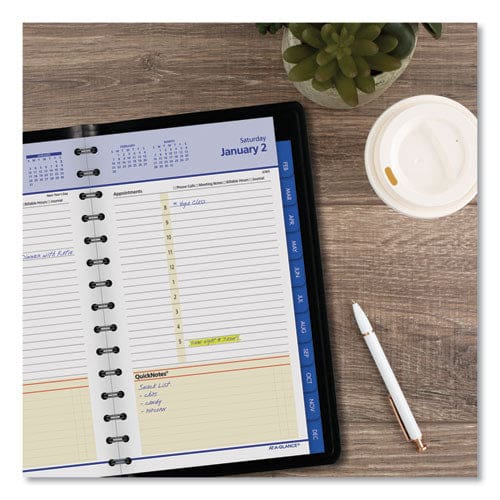 AT-A-GLANCE Quicknotes Daily/monthly Appointment Book 8.5 X 5.5 Black Cover 12-month (jan To Dec): 2023 - School Supplies - AT-A-GLANCE®