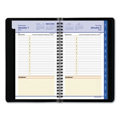 AT-A-GLANCE Quicknotes Daily/monthly Appointment Book 8.5 X 5.5 Black Cover 12-month (jan To Dec): 2023 - School Supplies - AT-A-GLANCE®