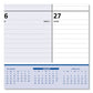 AT-A-GLANCE Quicknotes Desk Pad 22 X 17 White/blue/yellow Sheets Black Binding Clear Corners 13-month (jan To Jan): 2023 To 2024 - School