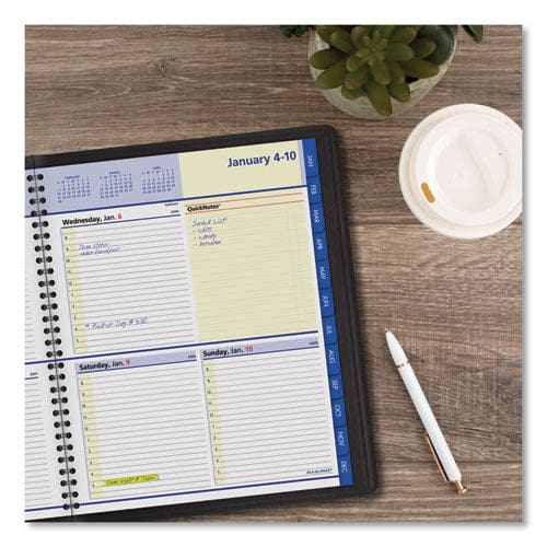 AT-A-GLANCE Quicknotes Weekly Block Format Appointment Book 10 X 8 Black Cover 12-month (jan To Dec): 2023 - School Supplies - AT-A-GLANCE®