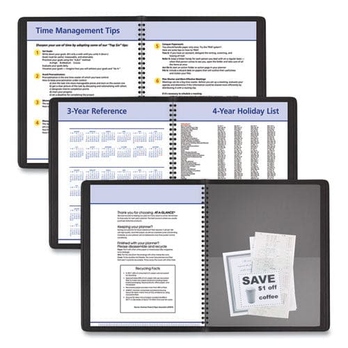 AT-A-GLANCE Quicknotes Weekly Block Format Appointment Book 10 X 8 Black Cover 12-month (jan To Dec): 2023 - School Supplies - AT-A-GLANCE®