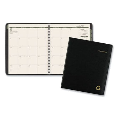 AT-A-GLANCE Recycled Monthly Planner 11 X 9 Black Cover 13-month (jan To Jan): 2023 To 2024 - School Supplies - AT-A-GLANCE®