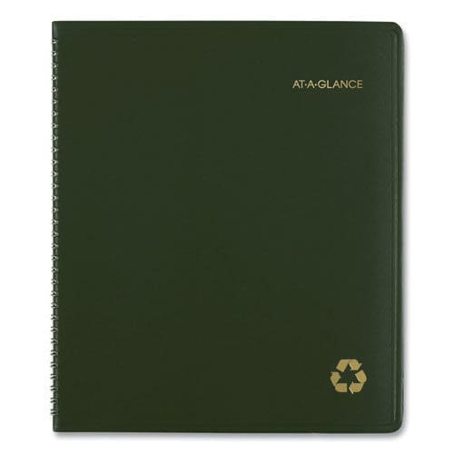 AT-A-GLANCE Recycled Monthly Planner 11 X 9 Green Cover 13-month (jan To Jan): 2023 To 2024 - School Supplies - AT-A-GLANCE®