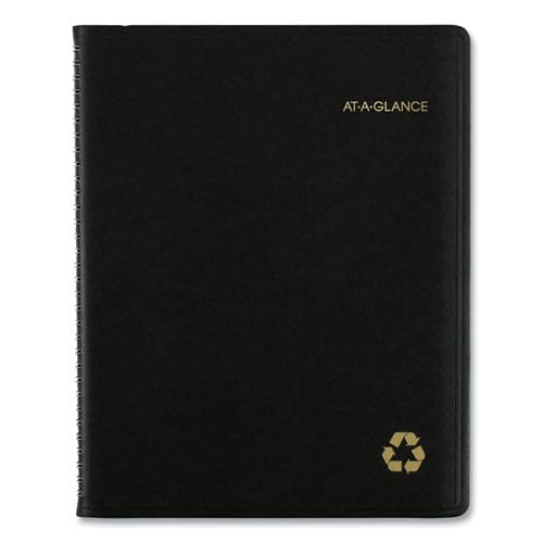 AT-A-GLANCE Recycled Weekly Vertical-column Format Appointment Book 11 X 8.25 Black Cover 12-month (jan To Dec): 2023 - School Supplies -