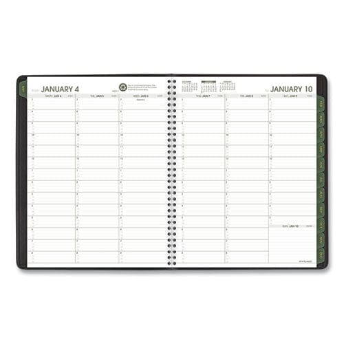 AT-A-GLANCE Recycled Weekly Vertical-column Format Appointment Book 11 X 8.25 Black Cover 12-month (jan To Dec): 2023 - School Supplies -