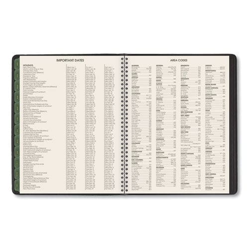 AT-A-GLANCE Recycled Weekly Vertical-column Format Appointment Book 8.75 X 7 Black Cover 12-month (jan To Dec): 2023 - School Supplies -