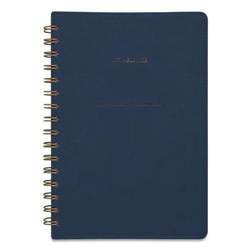 AT-A-GLANCE Signature Collection Firenze Navy Weekly/monthly Planner 8.5 X 5.5 Navy Cover 13-month (jan To Jan): 2023 To 2024 - School