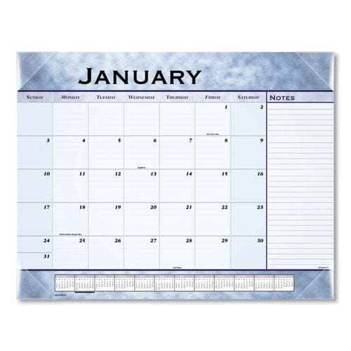 AT-A-GLANCE Slate Blue Desk Pad 22 X 17 White Sheets Clear Corners 12-month (jan To Dec): 2023 - School Supplies - AT-A-GLANCE®