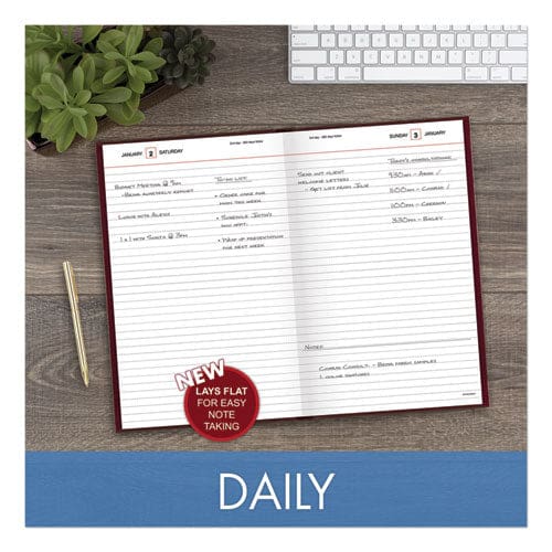 AT-A-GLANCE Standard Diary Daily Diary 2023 Edition Wide/legal Rule Red Cover 12 X 7.75 200 Sheets - School Supplies - AT-A-GLANCE®