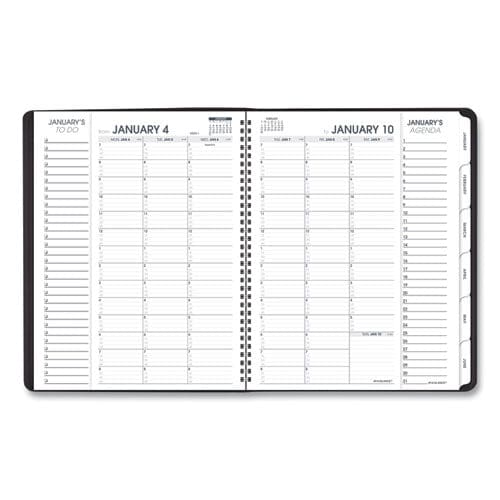 AT-A-GLANCE Triple View Weekly Vertical-column Format Appointment Book 11 X 8.25 Black Cover 12-month (jan To Dec): 2023 - School Supplies -