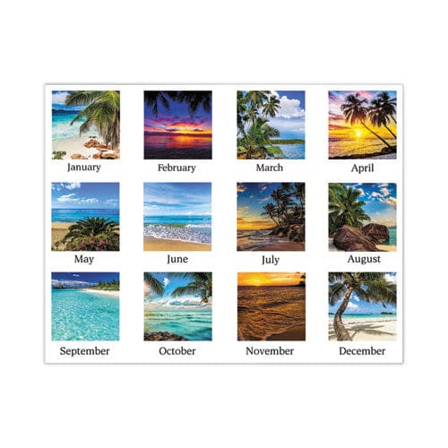 AT-A-GLANCE Tropical Escape Wall Calendar Tropical Escape Photography 15 X 12 Pale Blue/multicolor Sheets 12-month (jan To Dec): 2023 -