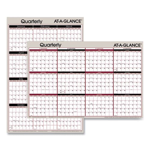 AT-A-GLANCE Vertical/horizontal Erasable Quarterly/monthly Wall Planner 24 X 36 White/black/red Sheets 12-month (jan To Dec): 2023 - School