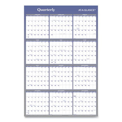 AT-A-GLANCE Vertical/horizontal Erasable Quarterly/monthly Wall Planner 24 X 36 White/blue Sheets 12-month (jan To Dec): 2023 - School