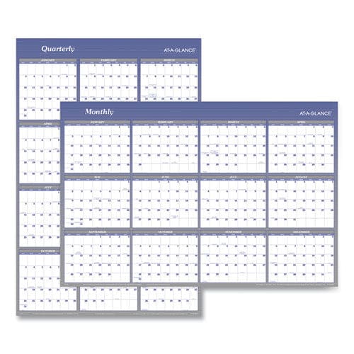 AT-A-GLANCE Vertical/horizontal Erasable Quarterly/monthly Wall Planner 32 X 48 12-month (jan-dec): 2023 - School Supplies - AT-A-GLANCE®