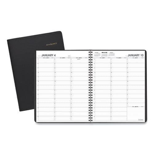 AT-A-GLANCE Weekly Appointment Book 11 X 8.25 Black Cover 13-month (jan To Jan): 2023 To 2024 - School Supplies - AT-A-GLANCE®