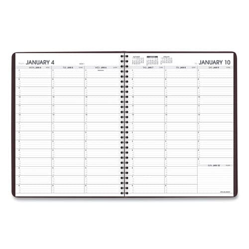 AT-A-GLANCE Weekly Appointment Book 11 X 8.25 Winestone Cover 13-month (jan To Jan): 2023 To 2024 - School Supplies - AT-A-GLANCE®