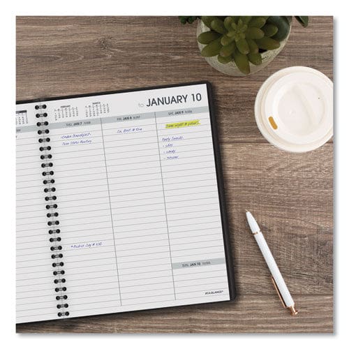 AT-A-GLANCE Weekly Planner Ruled For Open Scheduling 8.75 X 6.75 Black Cover 12-month (jan To Dec): 2023 - School Supplies - AT-A-GLANCE®