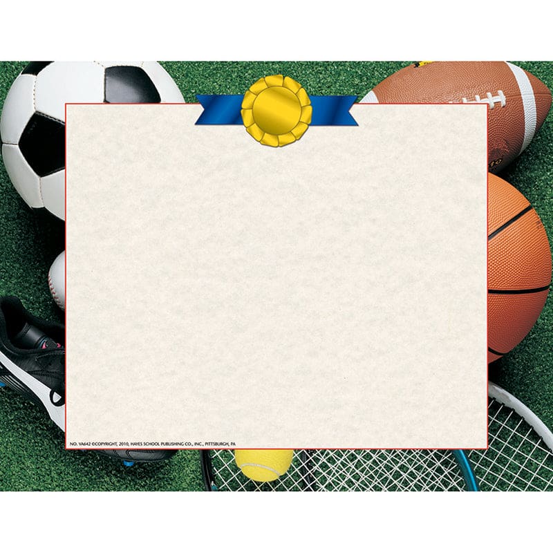 Athletic Certificate Border Computer Paper (Pack of 8) - Design Paper/Computer Paper - Flipside