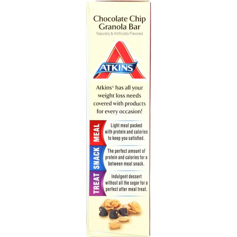 ATKINS Atkins Meal Bar Chocolate Chip Granola (5X1.7Oz Bars), 8.5 Oz