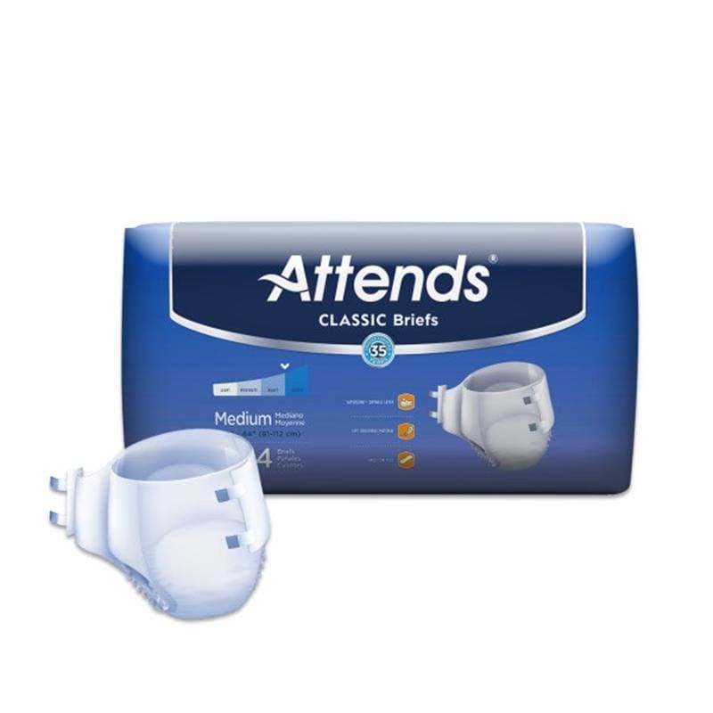Attends Attends Classic Brief Medium Case of 96 - Incontinence >> Briefs and Diapers - Attends
