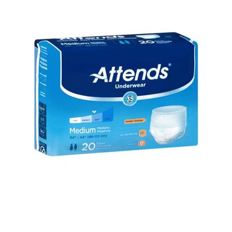 Attends Attends Underwear Medium Case of 80 - Incontinence >> Protective Underwear - Attends