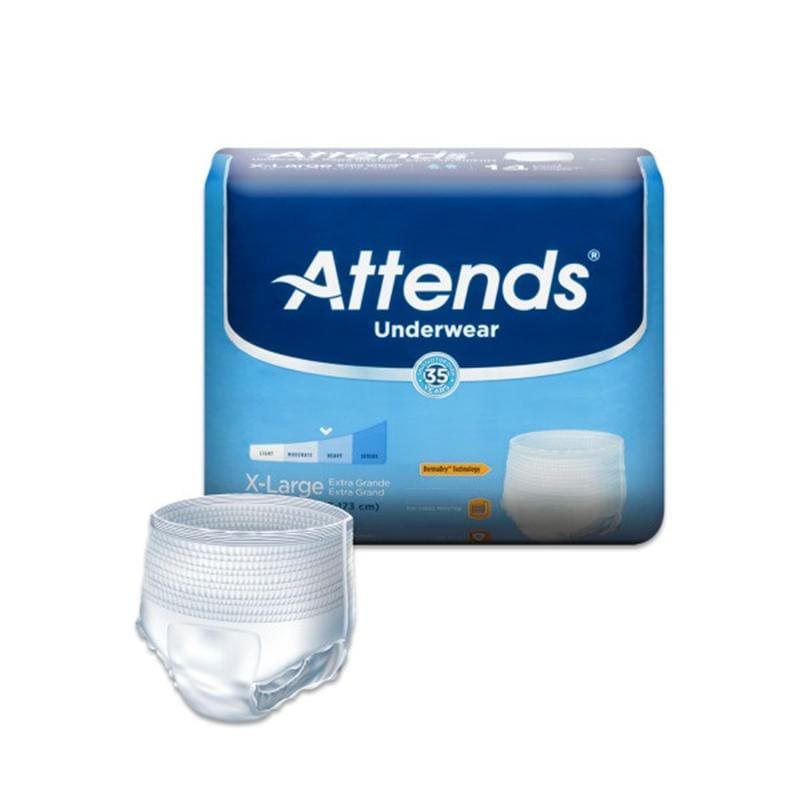 Attends Attends Underwear X-Large Case of 56 - Incontinence >> Protective Underwear - Attends