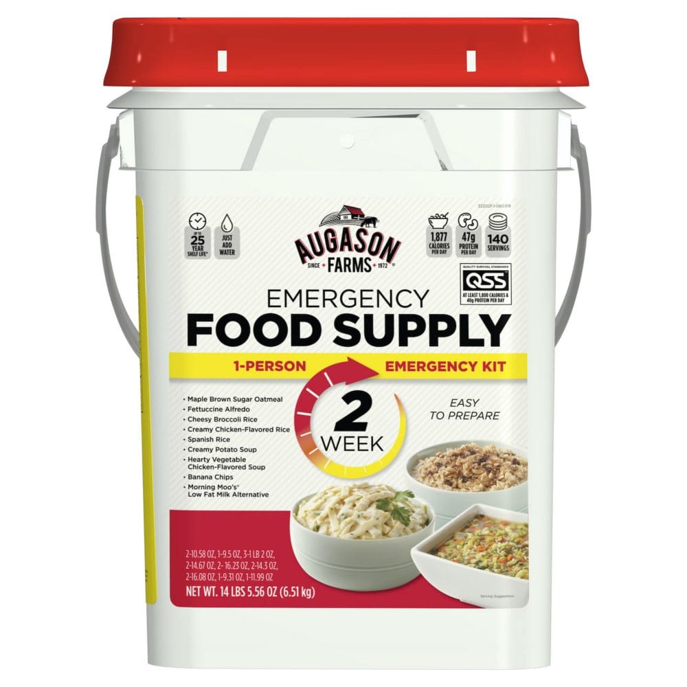 Augason Farms Emergency Food Supply (2-Weeks 1-Person) QSS Certified - Emergency Food Kits - Augason Farms