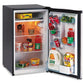 Avanti 4.4 Cf Refrigerator 19 1/2w X 22d X 33h Black/stainless Steel - Food Service - Avanti