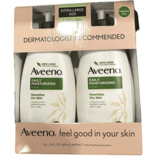 Aveeno Active Naturals Daily Moisturizing Lotion, 2 pack of 20 FL oz - ShelHealth.Com