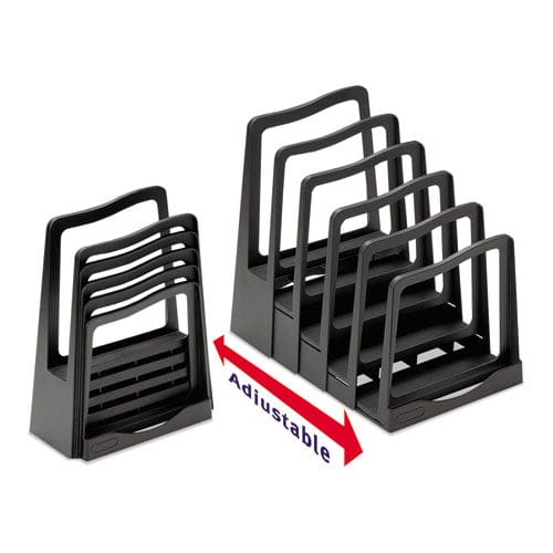 Avery Adjustable File Rack 5 Sections Letter Size Files 8 X 11.5 X 10.5 Black - School Supplies - Avery®