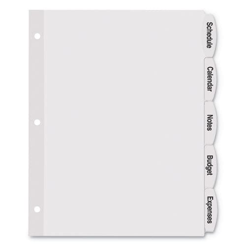 Avery Big Tab Printable White Label Tab Dividers 8-tab 11 X 8.5 White 20 Sets - School Supplies - Avery®