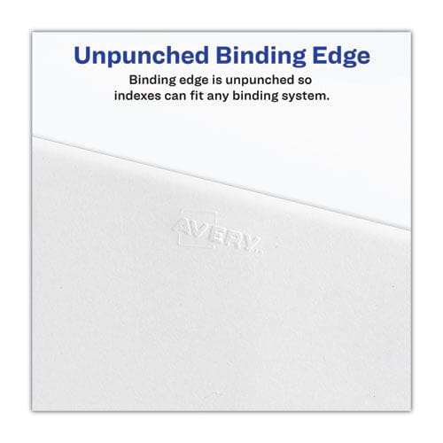 Avery Blank Tab Legal Exhibit Index Divider Set 25-tab 11 X 8.5 White 1 Set - School Supplies - Avery®