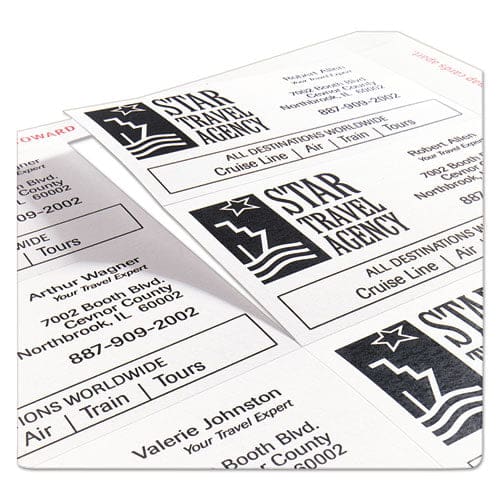 Avery Clean Edge Business Cards Laser 2 X 3.5 White 200 Cards 10 Cards/sheet 20 Sheets/pack - Office - Avery®