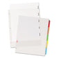 Avery Clear Easy View Plastic Dividers With Multicolored Tabs And Sheet Protector 5-tab 11 X 8.5 Clear 1 Set - School Supplies - Avery®