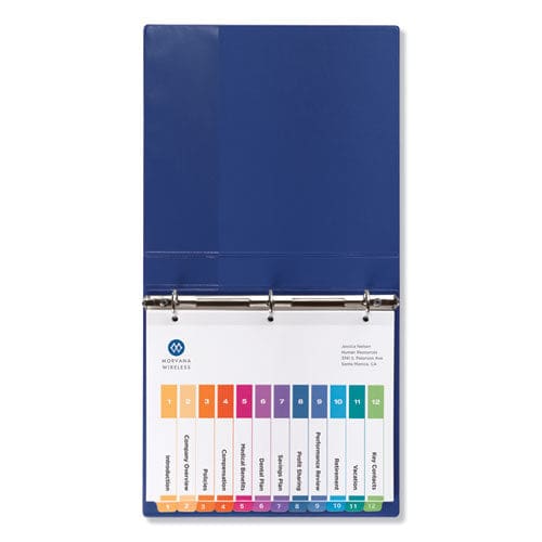 Avery Customizable Table Of Contents Ready Index Dividers With Multicolor Tabs 12-tab 1 To 12 11 X 8.5 White 3 Sets - Office - Avery®