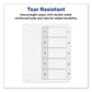 Avery Customizable Toc Ready Index Black And White Dividers 5-tab 1 To 5 11 X 8.5 1 Set - Office - Avery®