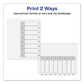 Avery Customizable Toc Ready Index Black And White Dividers 8-tab 1 To 8 11 X 8.5 1 Set - Office - Avery®