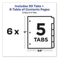 Avery Customizable Toc Ready Index Multicolor Tab Dividers 5-tab 1 To 5 11 X 8.5 White Traditional Color Tabs 6 Sets - Office - Avery®