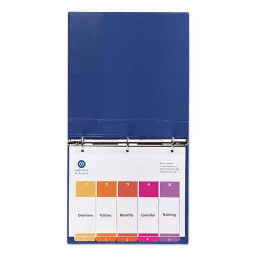 Avery Customizable Toc Ready Index Multicolor Tab Dividers Uncollated 5-tab 1 To 5 11 X 8.5 White 24 Sets - Office - Avery®