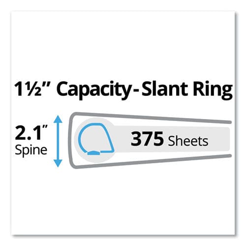 Avery Durable Non-view Binder With Durahinge And Slant Rings 3 Rings 1.5 Capacity 11 X 8.5 Black - School Supplies - Avery®