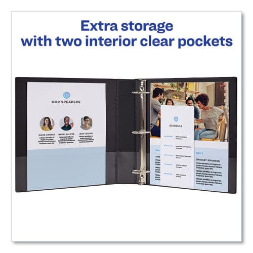 Avery Durable Non-view Binder With Durahinge And Slant Rings 3 Rings 1.5 Capacity 11 X 8.5 Black - School Supplies - Avery®